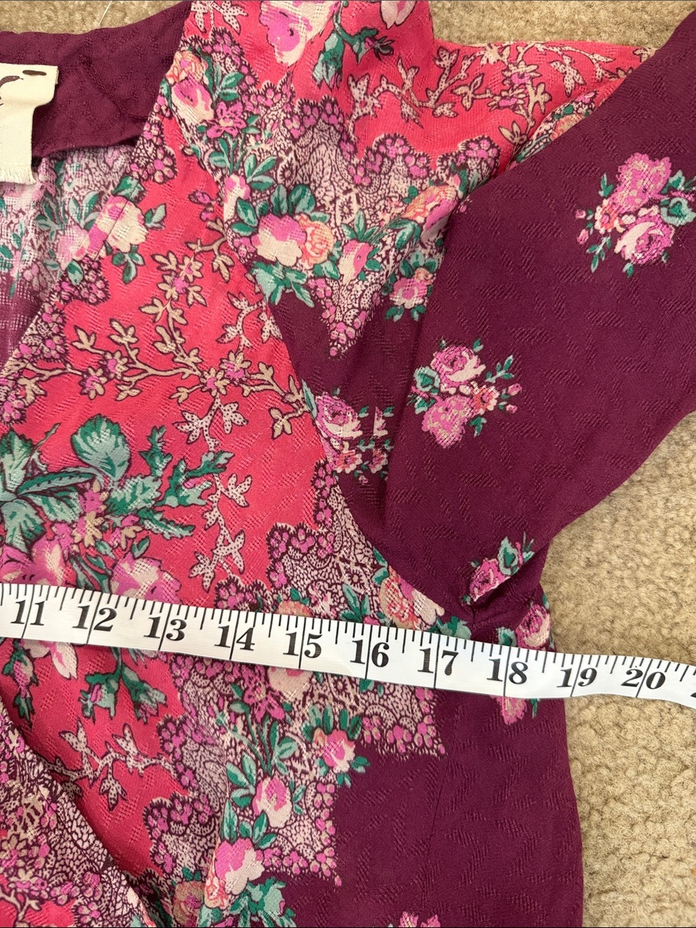 Figue Frederica Floral Ruffle Wrap Maxi Dress NO BELT XS/S - Picture 8 of 9